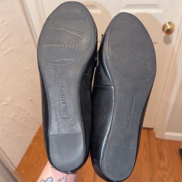 Reaction Women's Size 10 Kaylee Black Tassle Slip on Loafer Flats - Picture 5 of 6